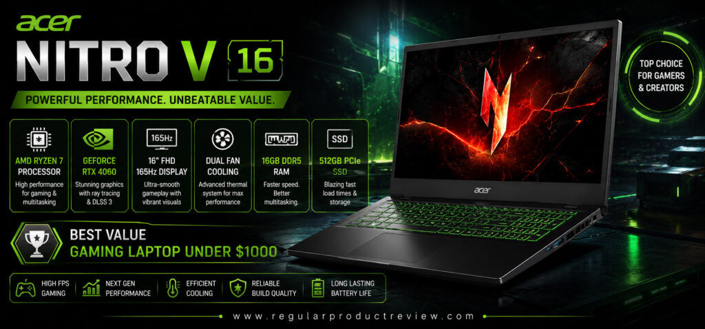 Acer Nitro V 16 Best Value Gaming Laptop