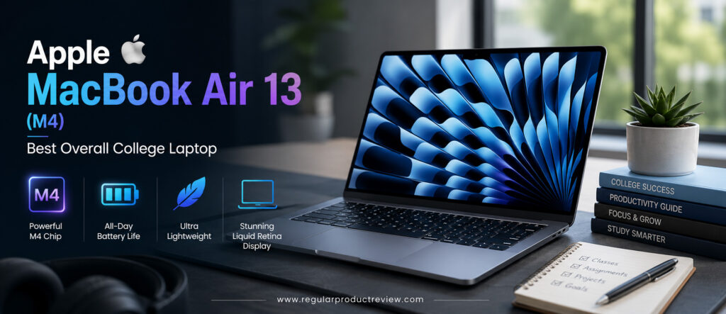 Apple MacBook Air 13 (M4) Best Overall College Laptop