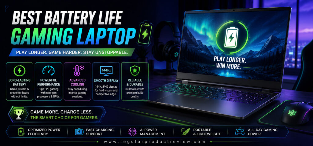 HP Victus 16 Best Battery Life Gaming Laptop