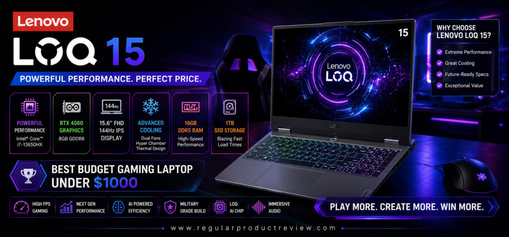 Lenovo LOQ 15 Best Performance Gaming Laptop