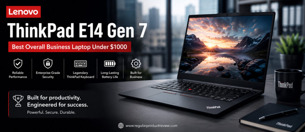 Lenovo ThinkPad E14 Gen 7 Best Overall Business Laptop Under $1000