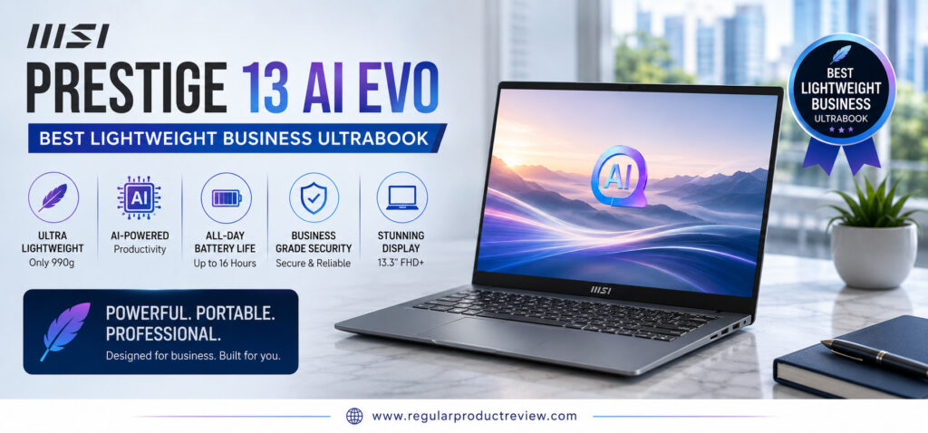 MSI Prestige 13 AI Evo Best Lightweight Business Ultrabook