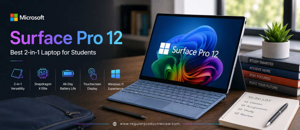 Microsoft Surface Pro 12 Best 2-in-1 Laptop for Students
