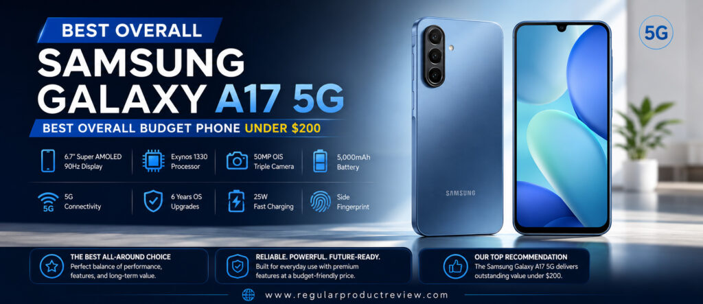 Samsung Galaxy A17 5G Best Overall Budget Phone Under $200