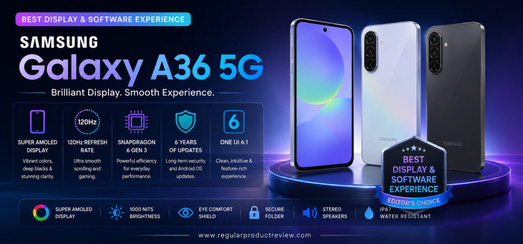 Samsung Galaxy A36 5G Best Display & Software Experience