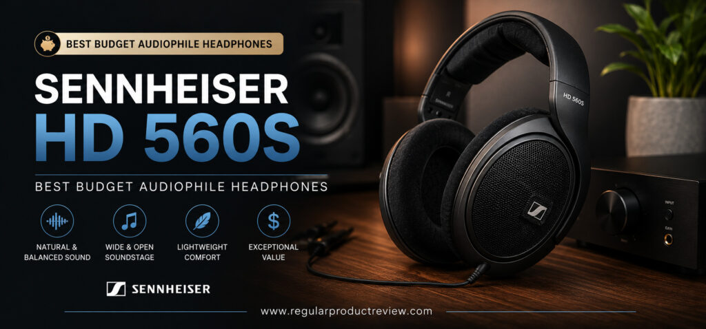 Sennheiser HD 560S Best Budget Audiophile Headphones