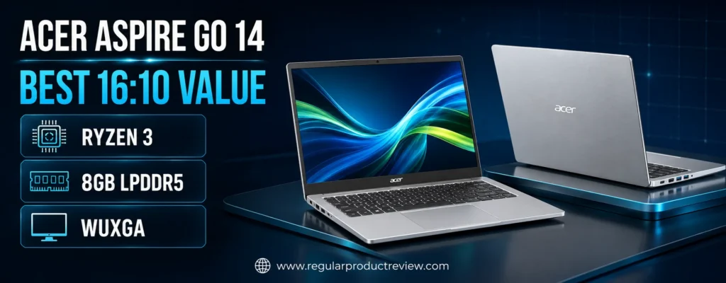 Acer Aspire Go 14 budget laptop with a 16:10 WUXGA display