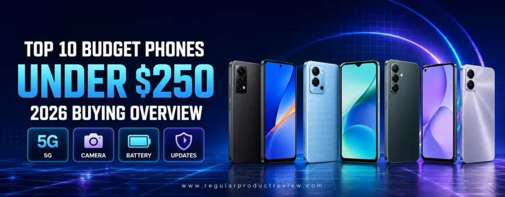 Overview of the best budget phones under $250 in 2026