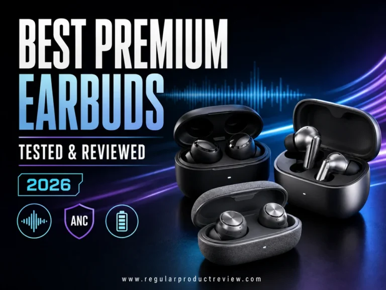 Best premium earbuds of 2026 featuring high-end wireless earbuds with noise cancellation, immersive sound, clear calls, and comfortable designs