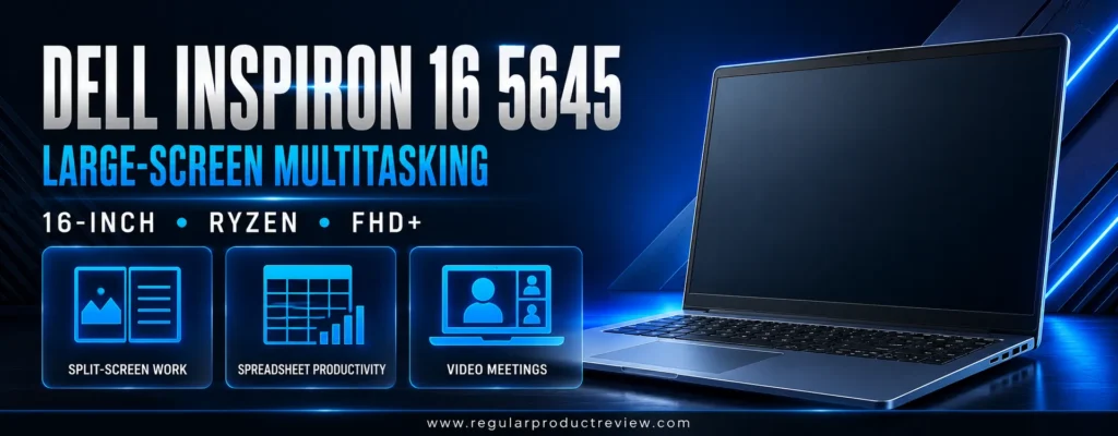 Dell Inspiron 16 5645 large-screen business laptop for work and productivity