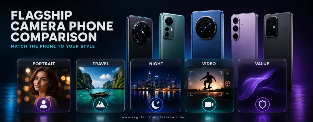 Comparison of flagship camera phones for photography and video