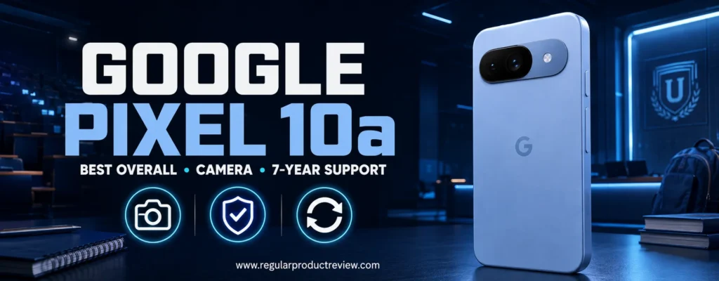 Google Pixel 10a Android smartphone for students with a modern design, helpful AI features, capable cameras, and reliable everyday performance
