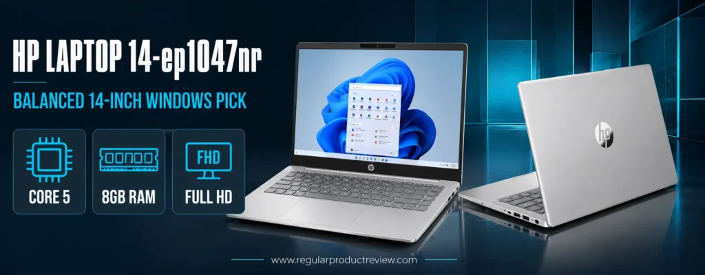 HP Laptop 14-ep1047nr balanced budget laptop for portable work