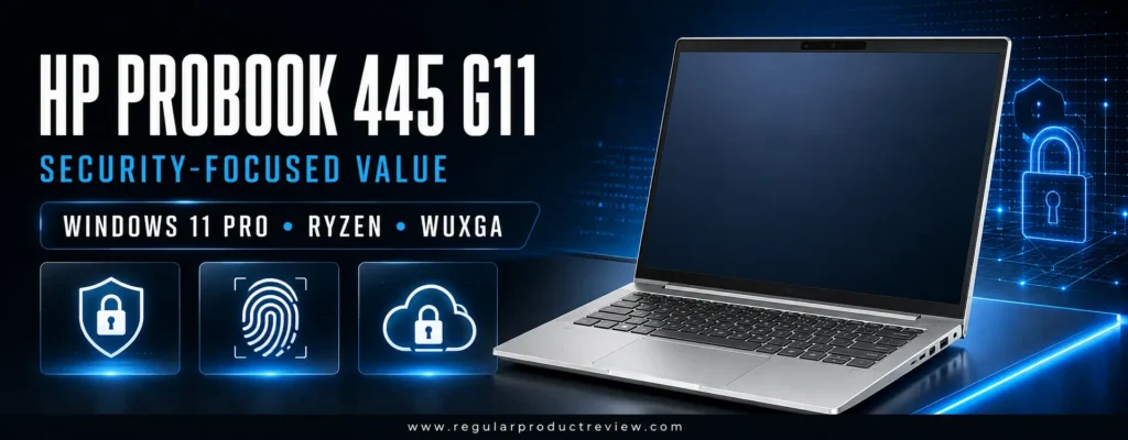 HP ProBook 445 G11 security-focused business laptop for professional work
