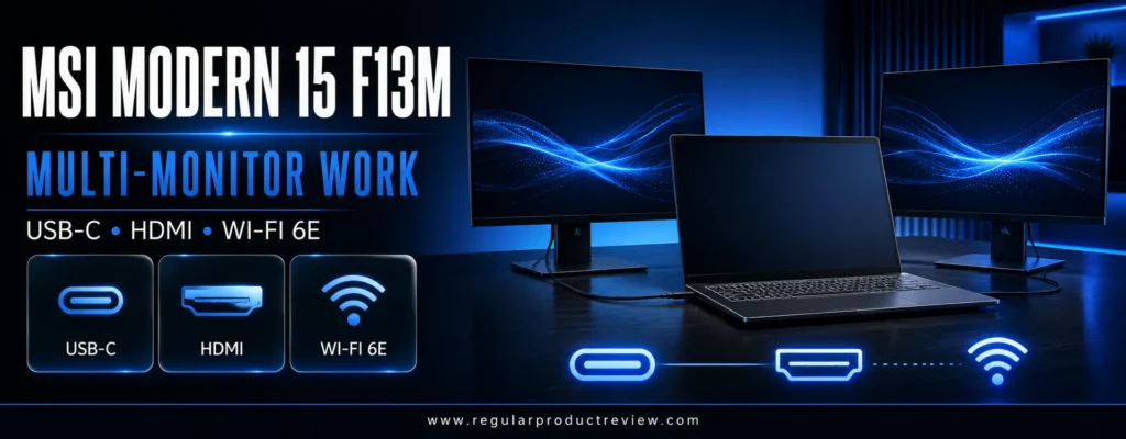 MSI Modern 15 F13M multi-monitor business laptop for productivity