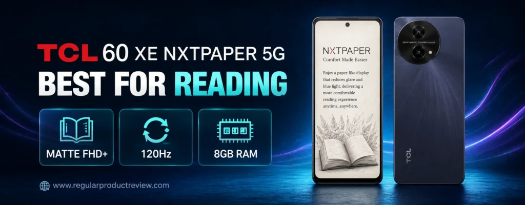 TCL 60 XE NXTPAPER 5G reading phone with paper-like display
