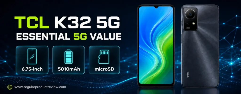 TCL K32 5G ultra-cheap smartphone with 5G and 5010mAh battery