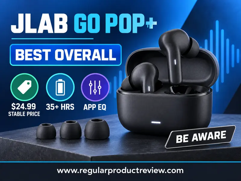 JLab Go Pop Plus wireless earbuds named the best overall option under $25